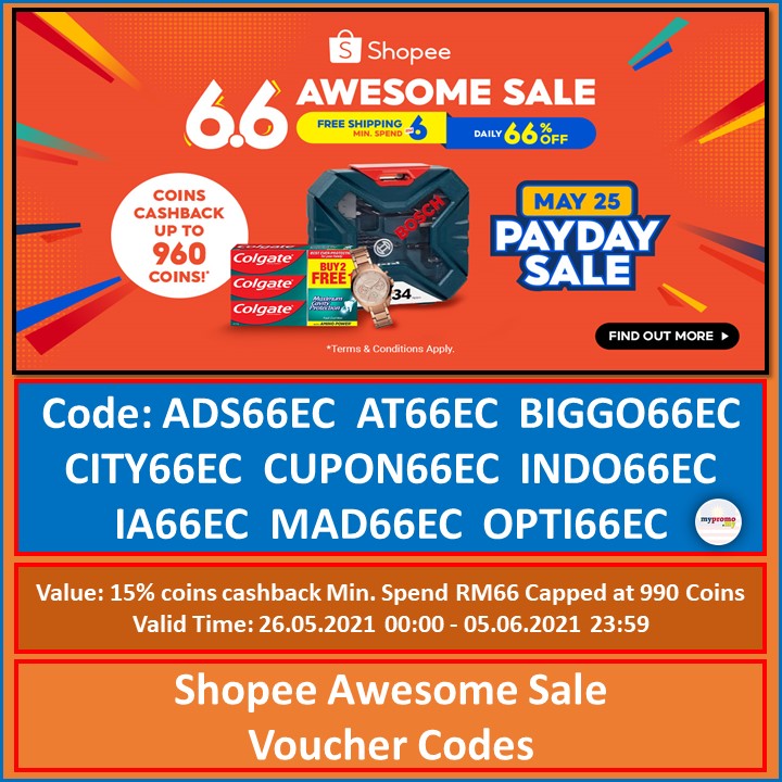 Shopee 6 6 Awesome Sale Vouchers And Promo Code Mypromo My