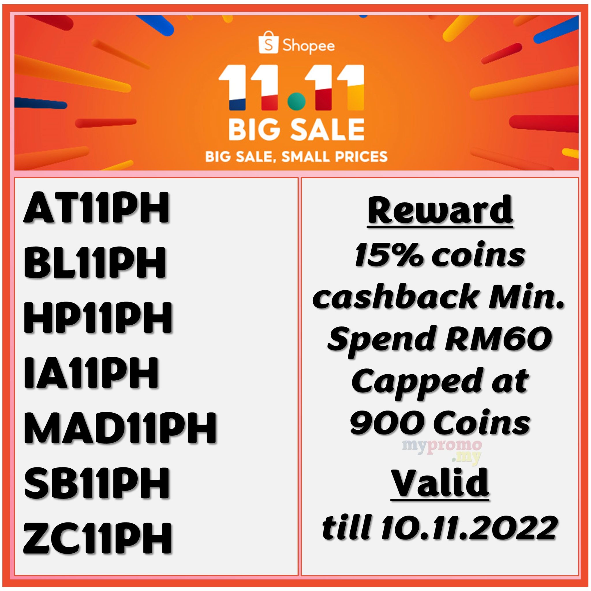 Shopee 11 11 Pre Big Sale Voucher November 2024 Mypromo My