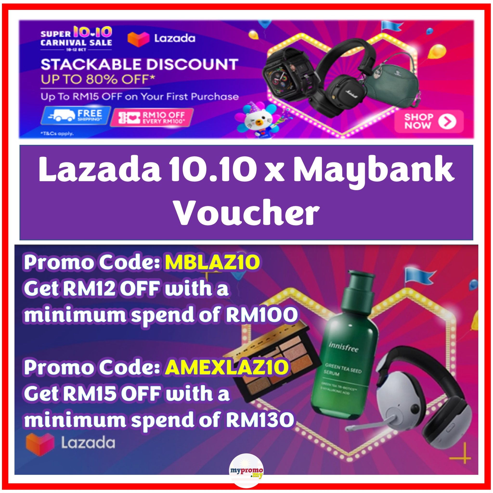 Lazada X Maybank Voucher Codes December Mypromo My