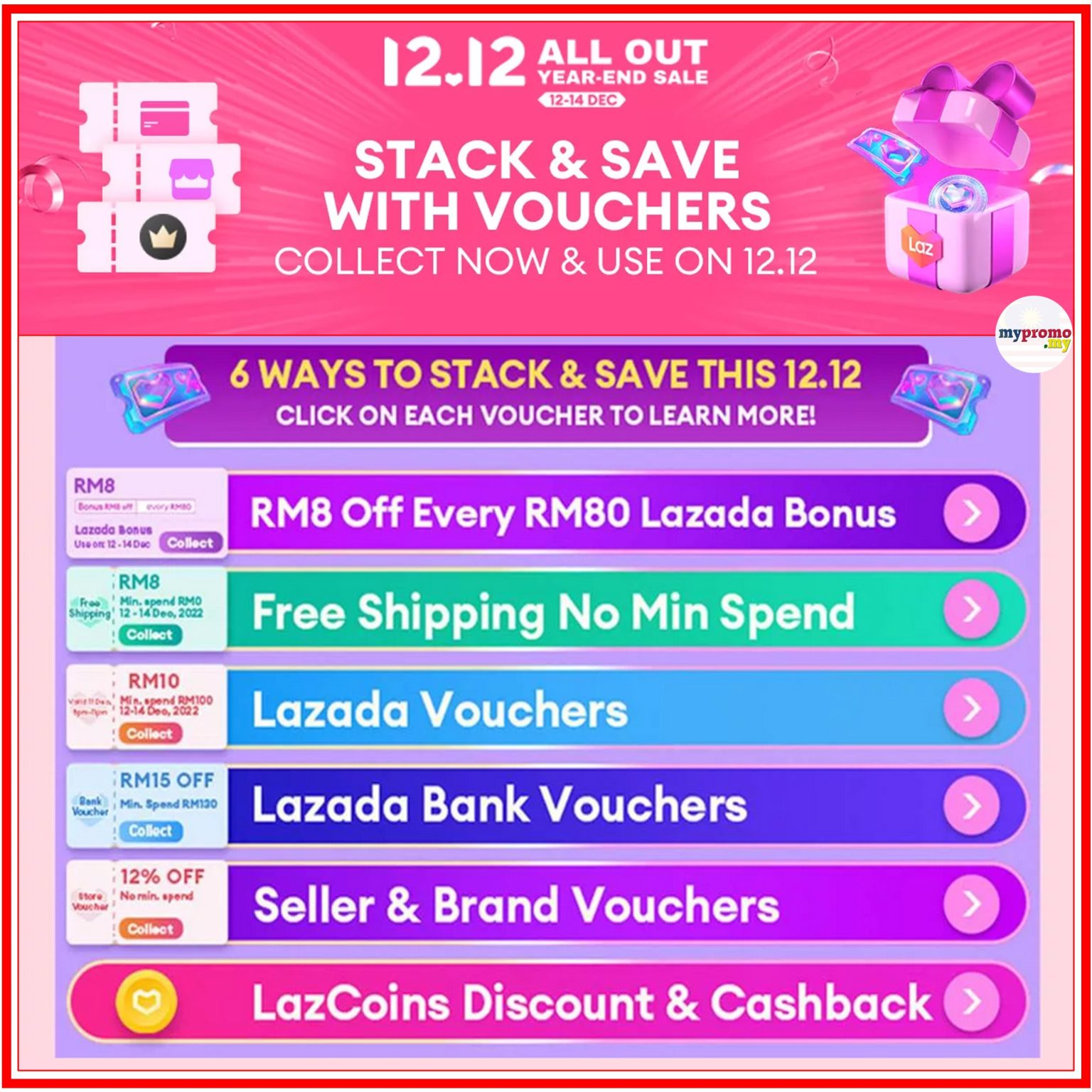 Lazada Ways To Stack Save More Mypromo My