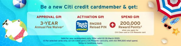 Citibank Online Exclusive Offer! Get a RM288 Touch 'n Go ...