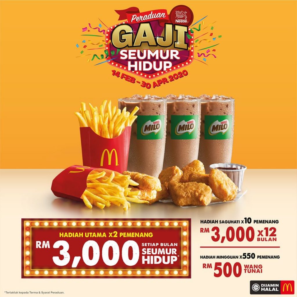 mcdonalds gaji seumur hidup