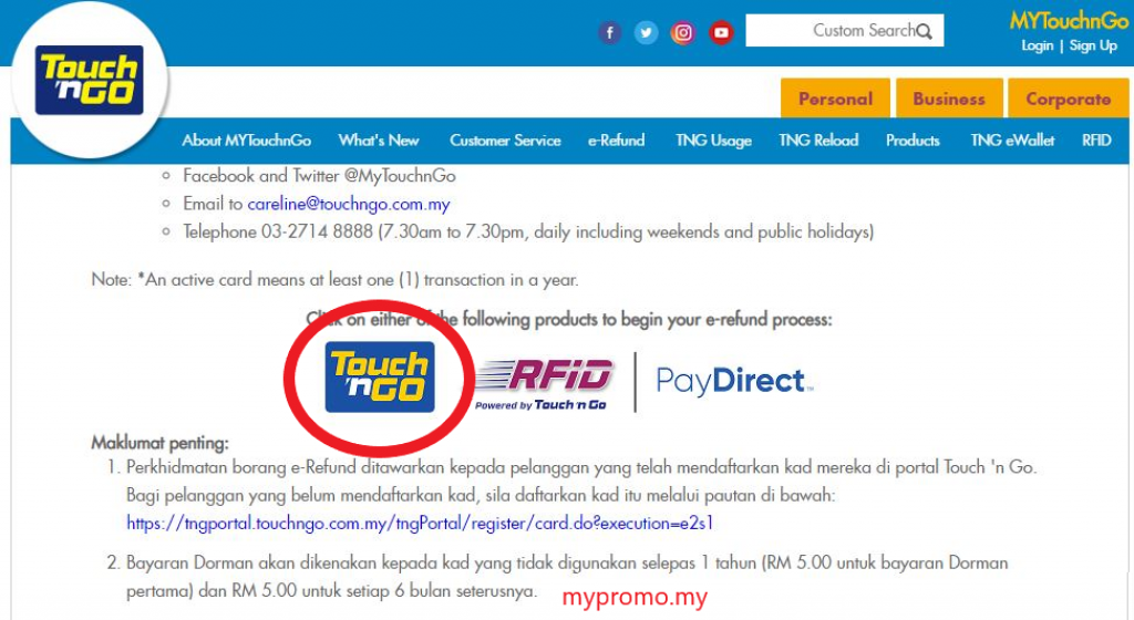 How To Get A Refund For Your Touch N Go Card Step By Step Mypromo My