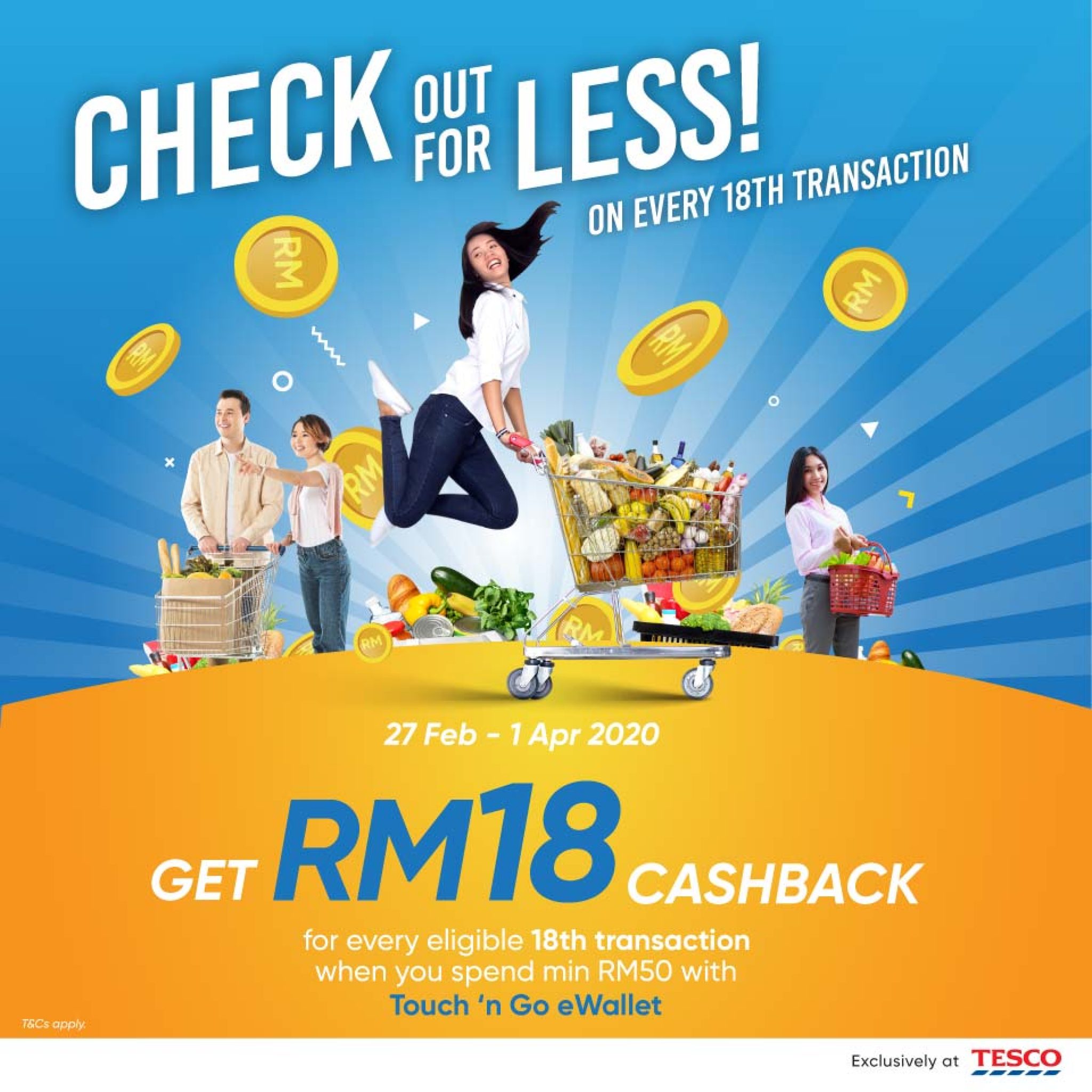 Touch ‘n Go eWallet: Tesco RM18 Cashback Promotion - mypromo.my