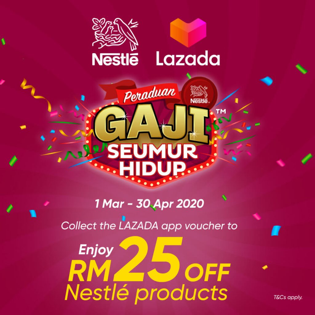 Touch ‘n Go eWallet Nestle Peraduan Gaji Seumur Hidup  mypromo.my