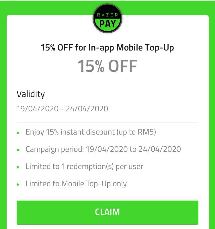 Razer Pay New Coupons November 2024 mypromo.my