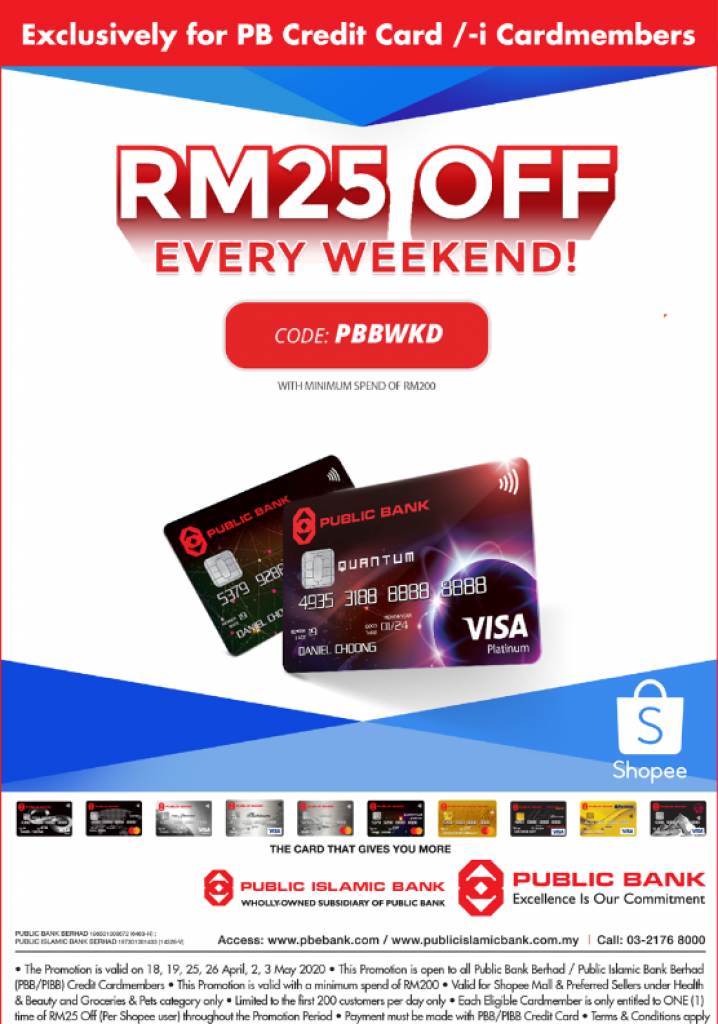 Shopee PBB rm25weekend