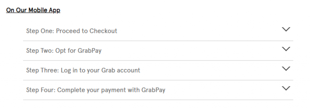 zalora grabpay how