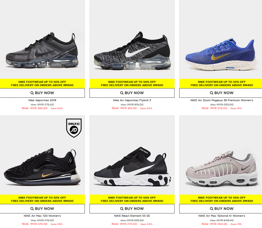 nike up to 50 off