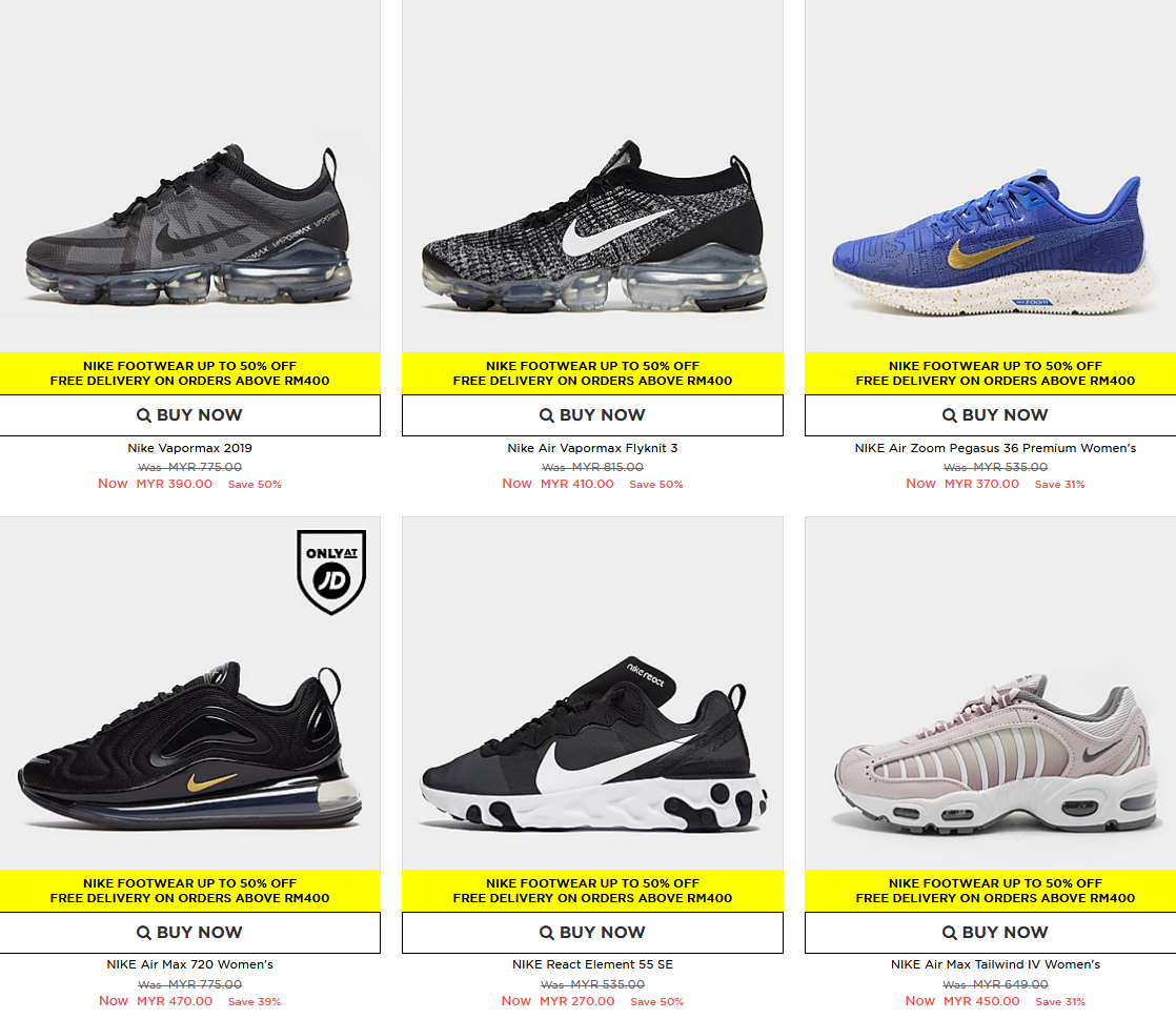 NIKE FOOTWEAR UP TO 50% OFF NOW! | May 2024 mypromo.my