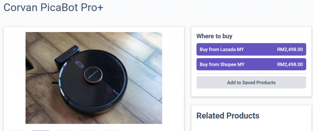 Screenshot 2020 06 19 Best Corvan PicaBot Pro Price Reviews in Malaysia 2020
