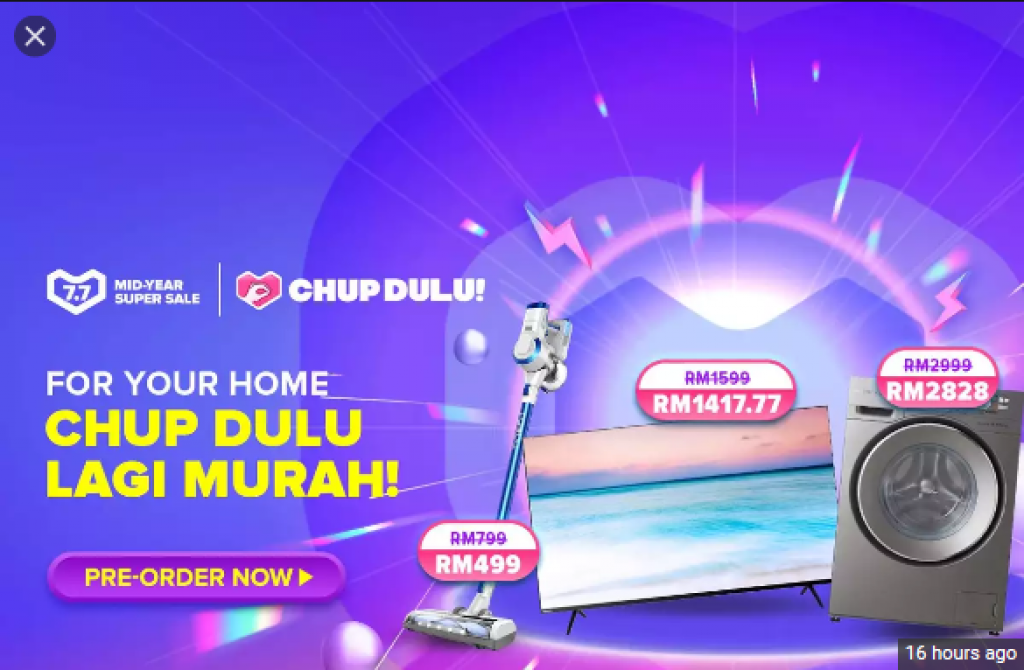 lazada 7 7 Chup Dulu