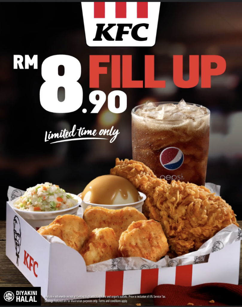 Kfc Promo Fill Up Rm8 90 January 2024 Mypromo My