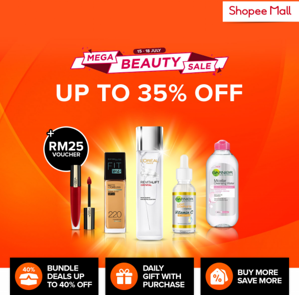 Shopee x Mega Beauty Sale | April 2024 mypromo.my