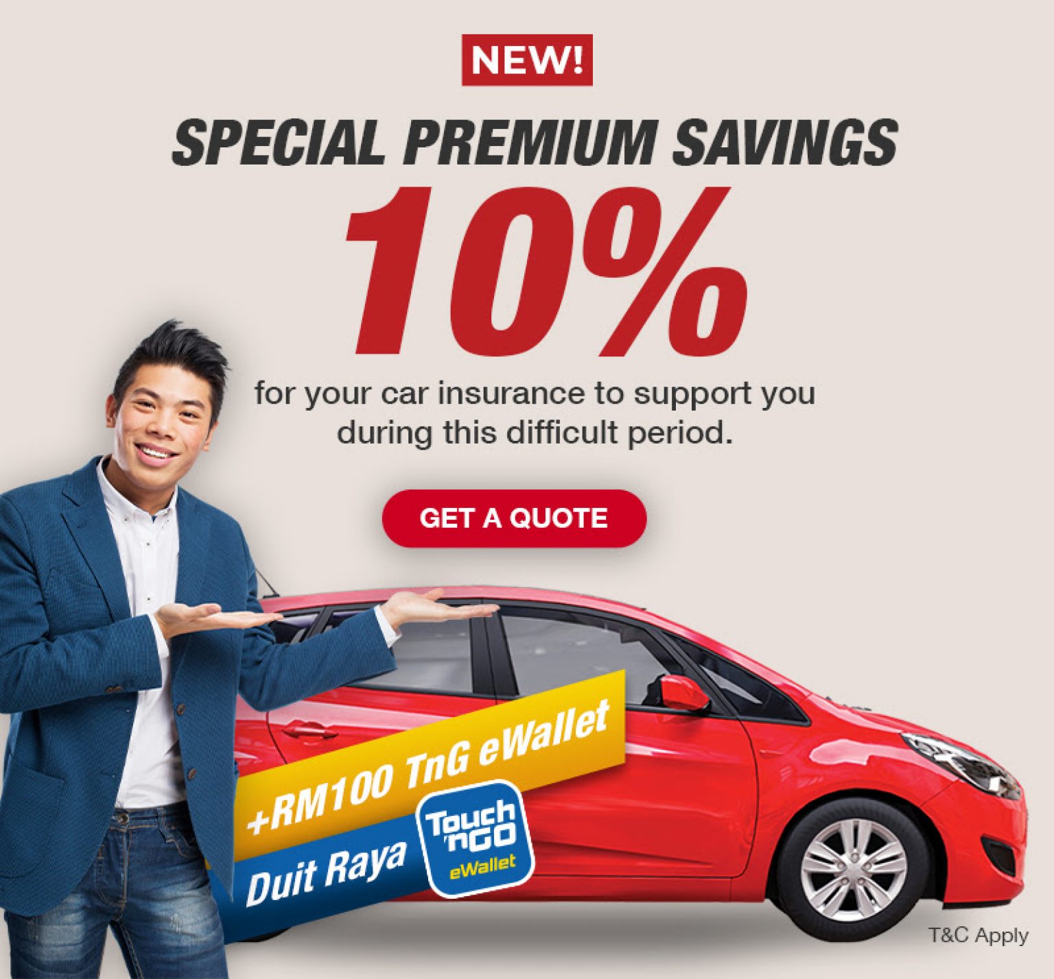 Berjaya Sompo: Renew Your Car/Motorcycle Insurance online and Get 10%