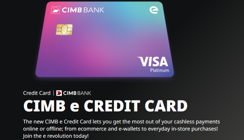 Cimb E Credit Card Get One Today November 2021 Mypromo My