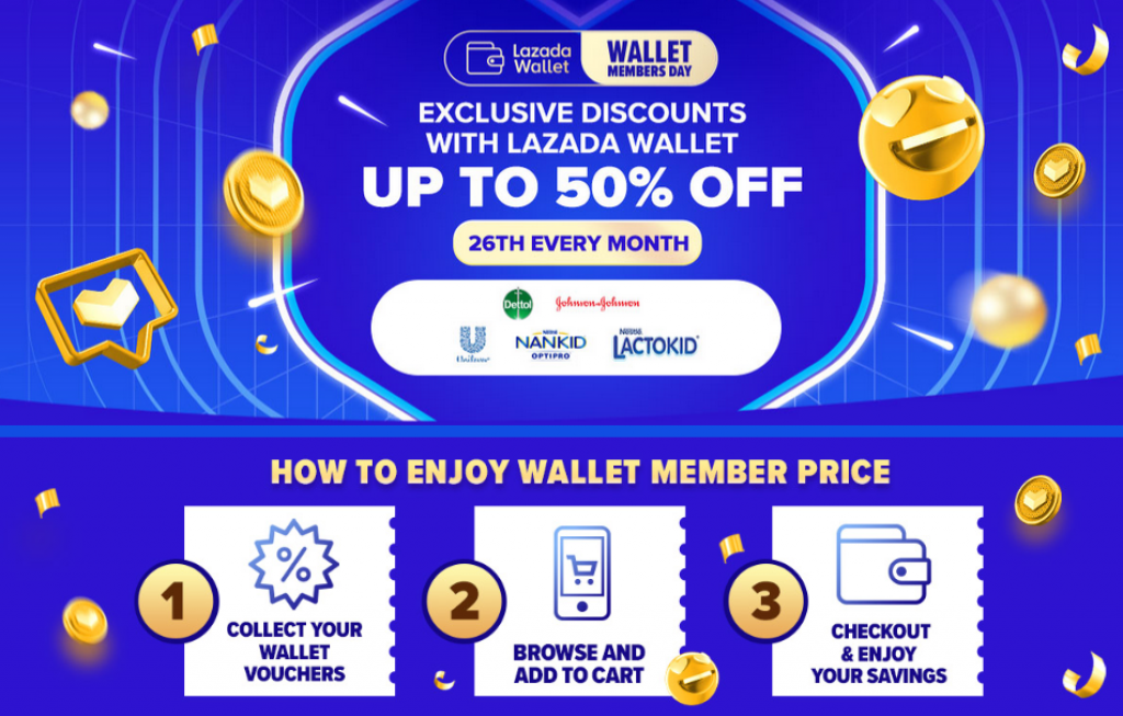 Lazada Wallet Members Day: Every 26th of the Month