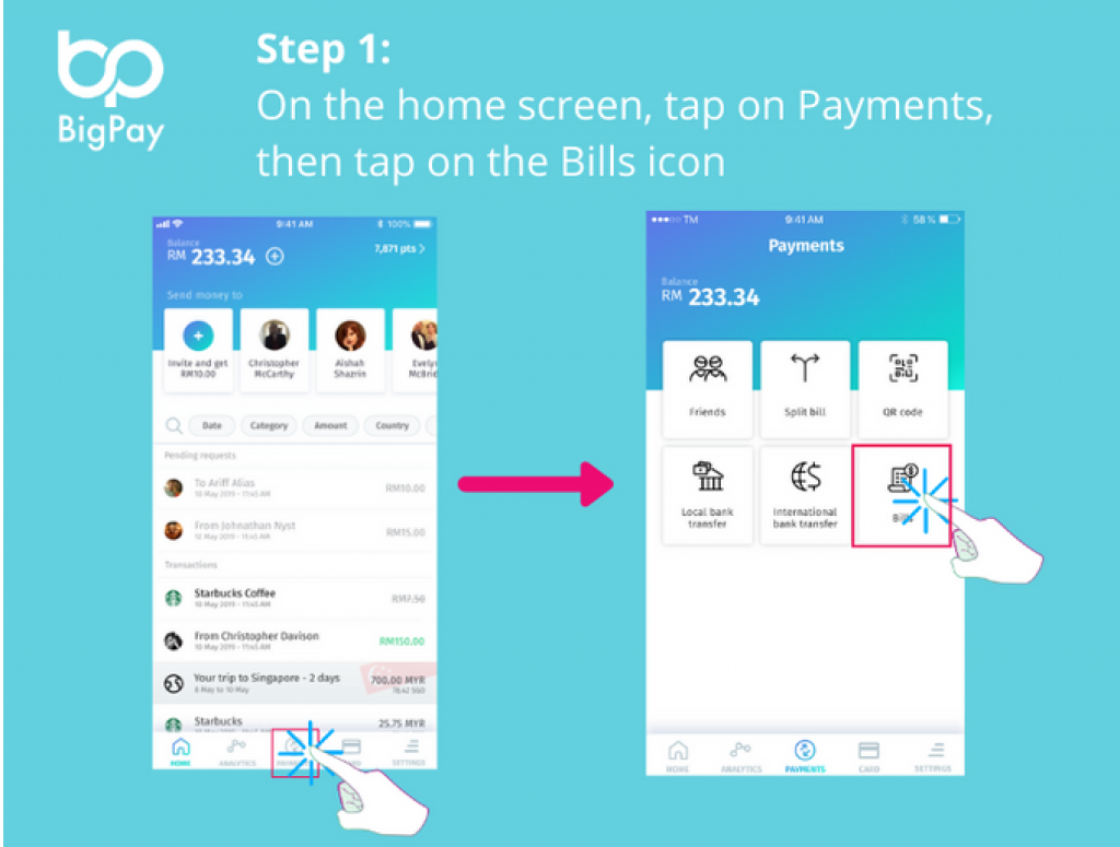 BigPay Pay Bill