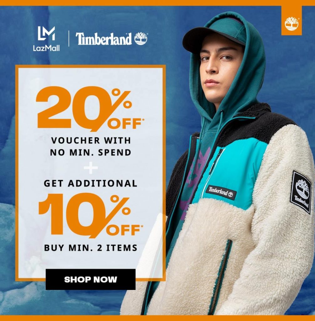 Timberland x LazMall Promotion January 2021 February 2024 mypromo.my