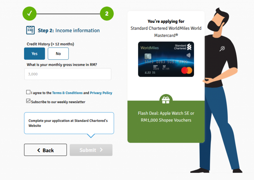 Card Information CompareHero 3