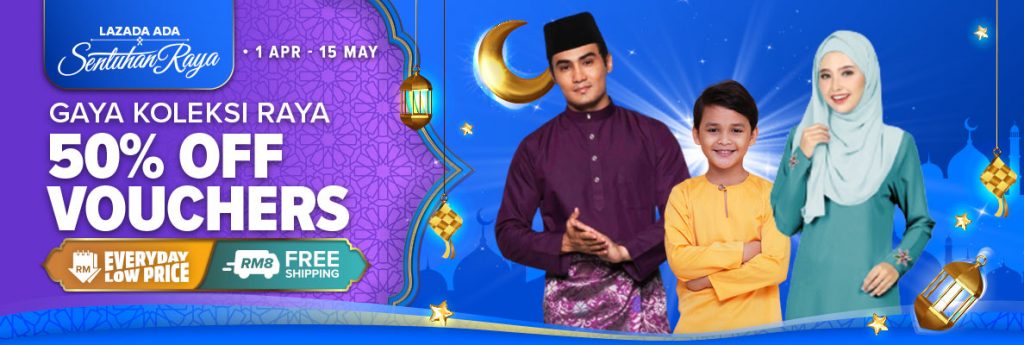 Lazada 5.5. Raya Sale gives out free e-Duit Raya for shoppers to