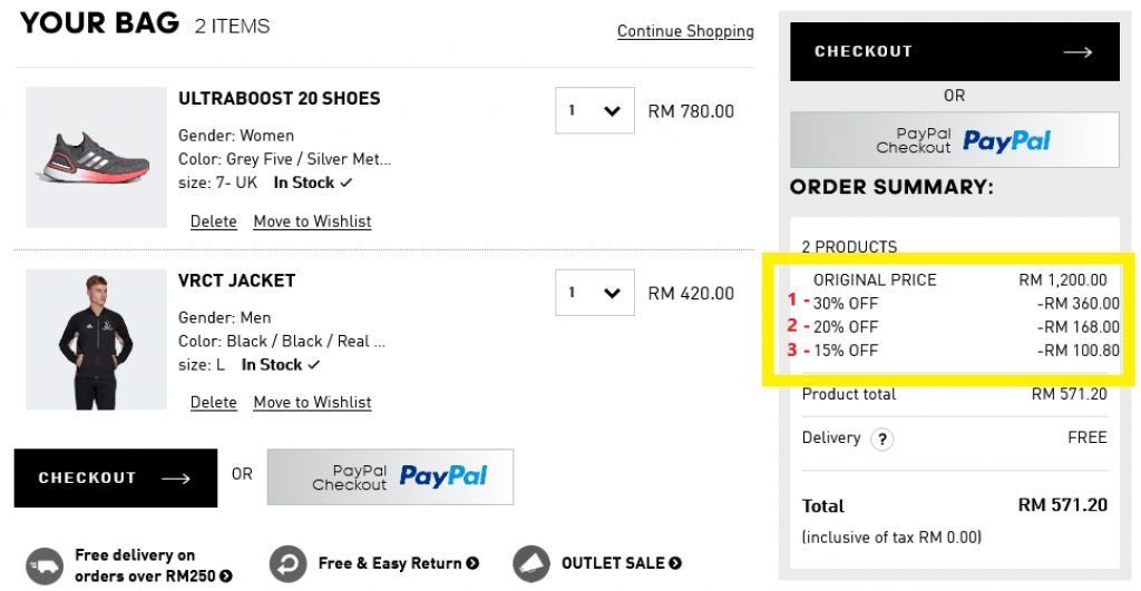 Adidas store promo outlet code