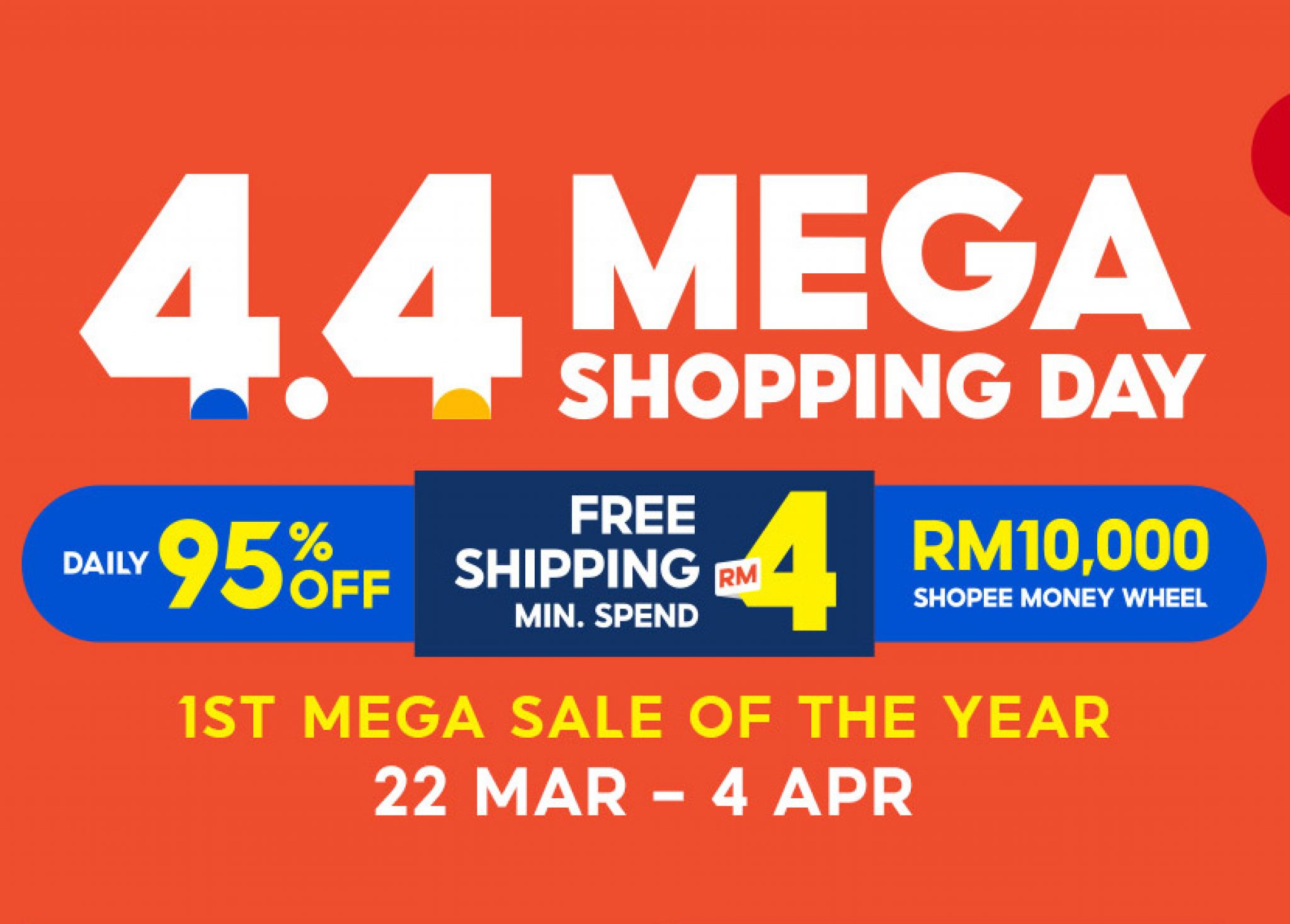 Shopee 4.4 Mega Shopping Sale - mypromo.my