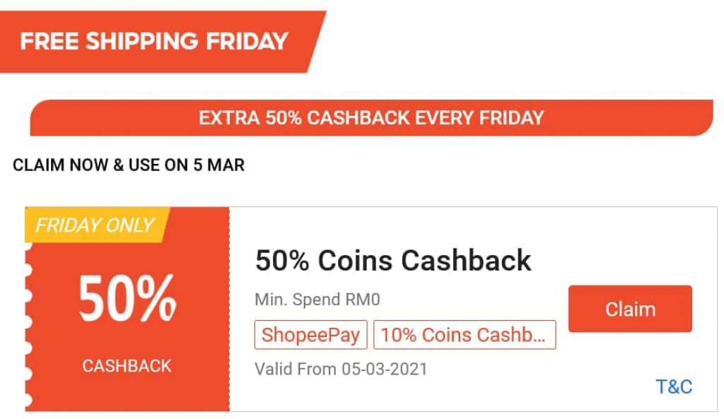 Shopee Friday Voucher