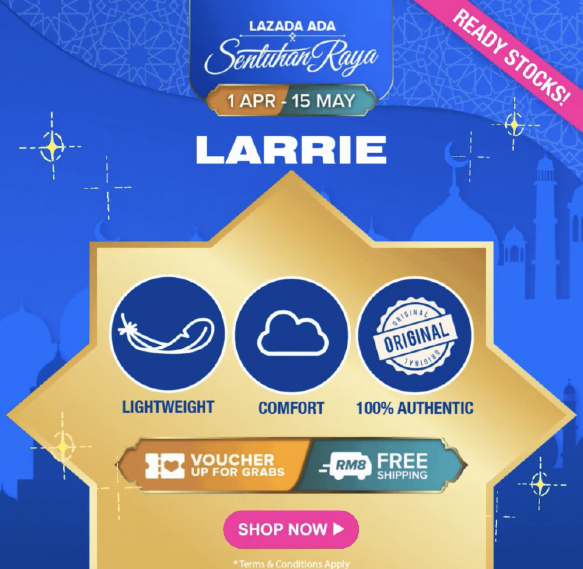 Lazada Raya Sale 2021 x LarrieOfficial Store - mypromo.my