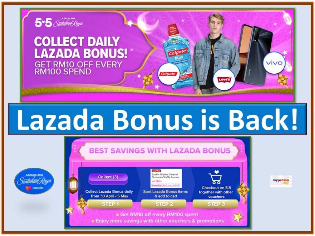 Lazada 5.5. Raya Sale gives out free e-Duit Raya for shoppers to