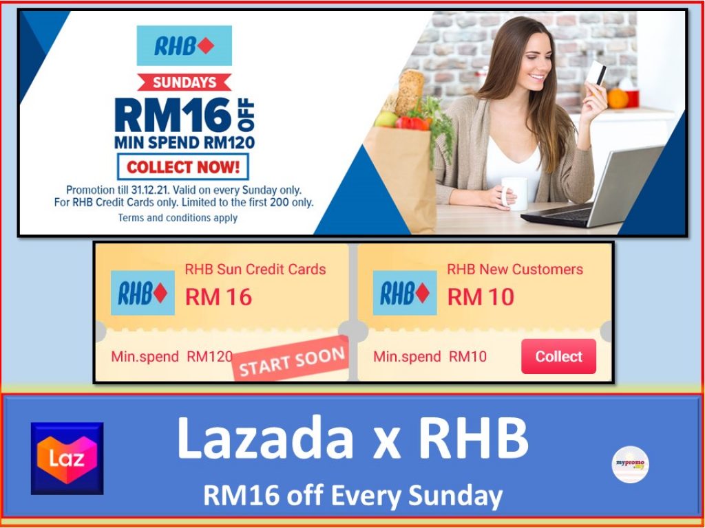 Lazada X Rhb Cards Promo Every Sundays Mypromo My