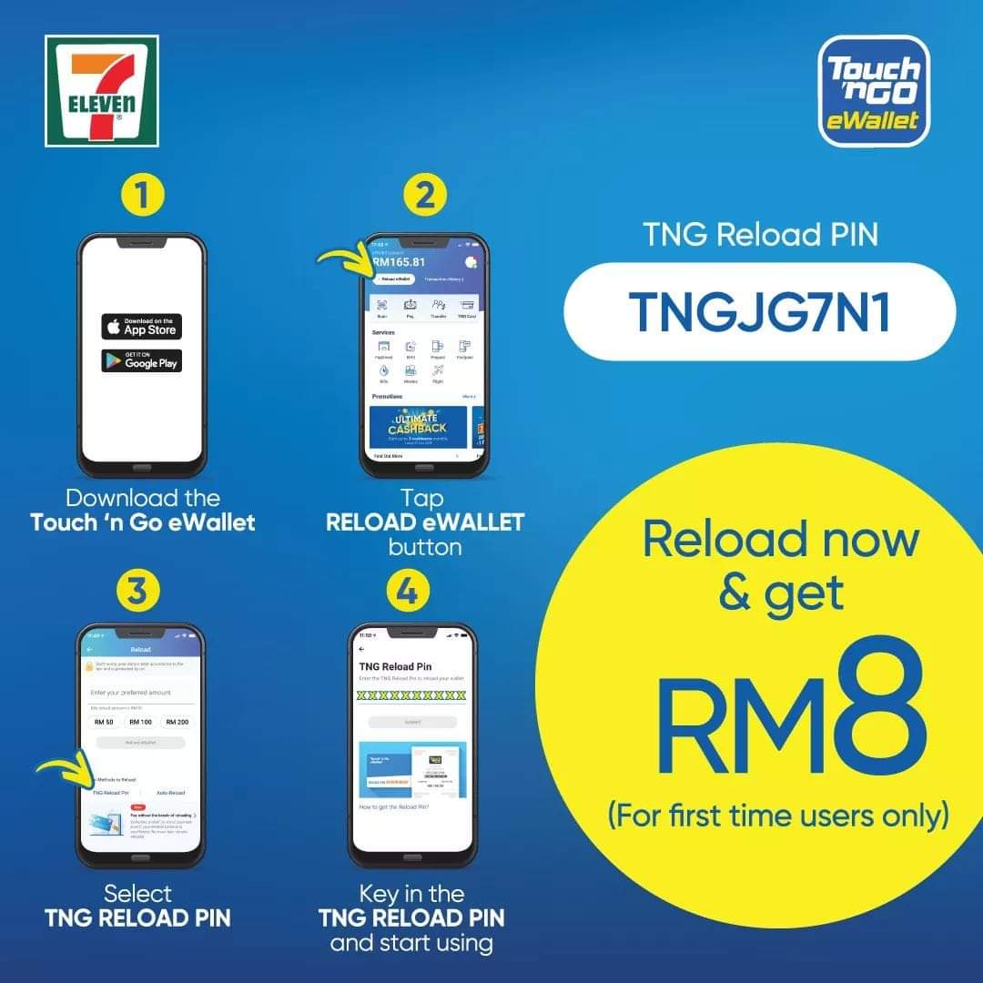 Reload pin free 2021 code tng Promotions