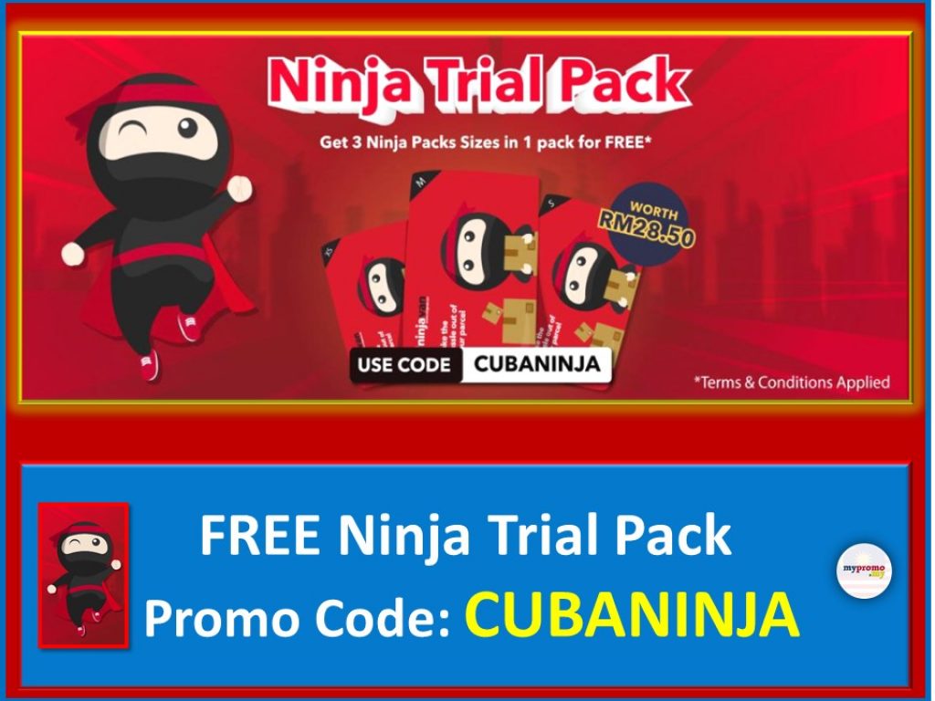 Get FREE Ninja Trial Pack with Code CUBANINJA