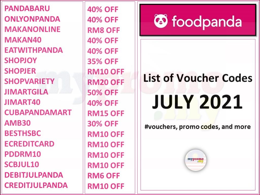 Foodpanda voucher july 2021