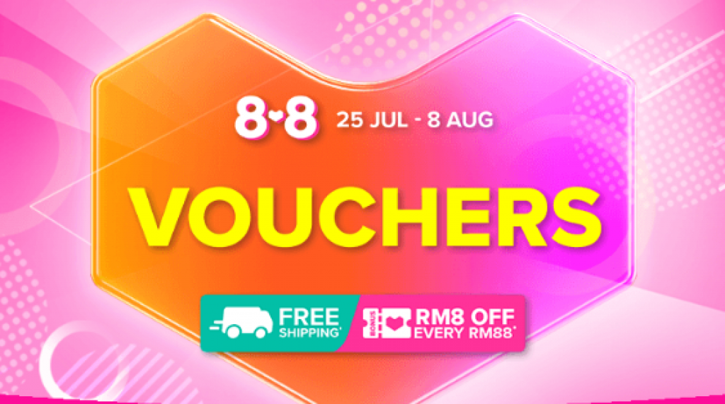 Lazada 8.8 Vouchers