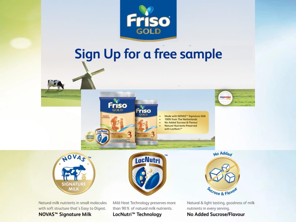 Friso - Sign Up for Free Sample