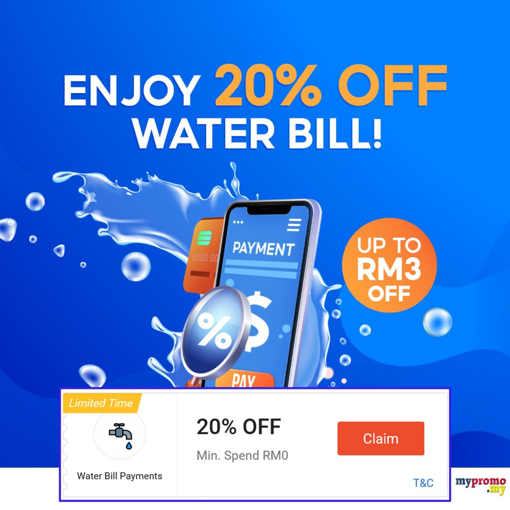 Shopee x Water Bill - Get 20% Off
