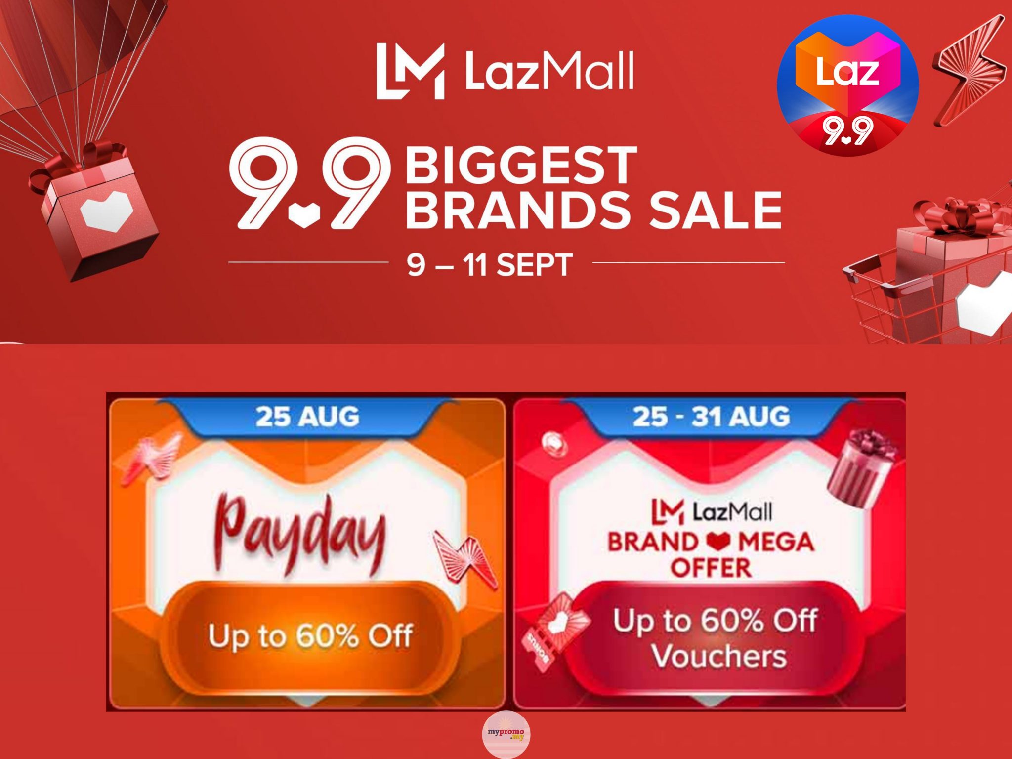 Lazada 9 9 X Payday Sale September 2021 Mypromo my