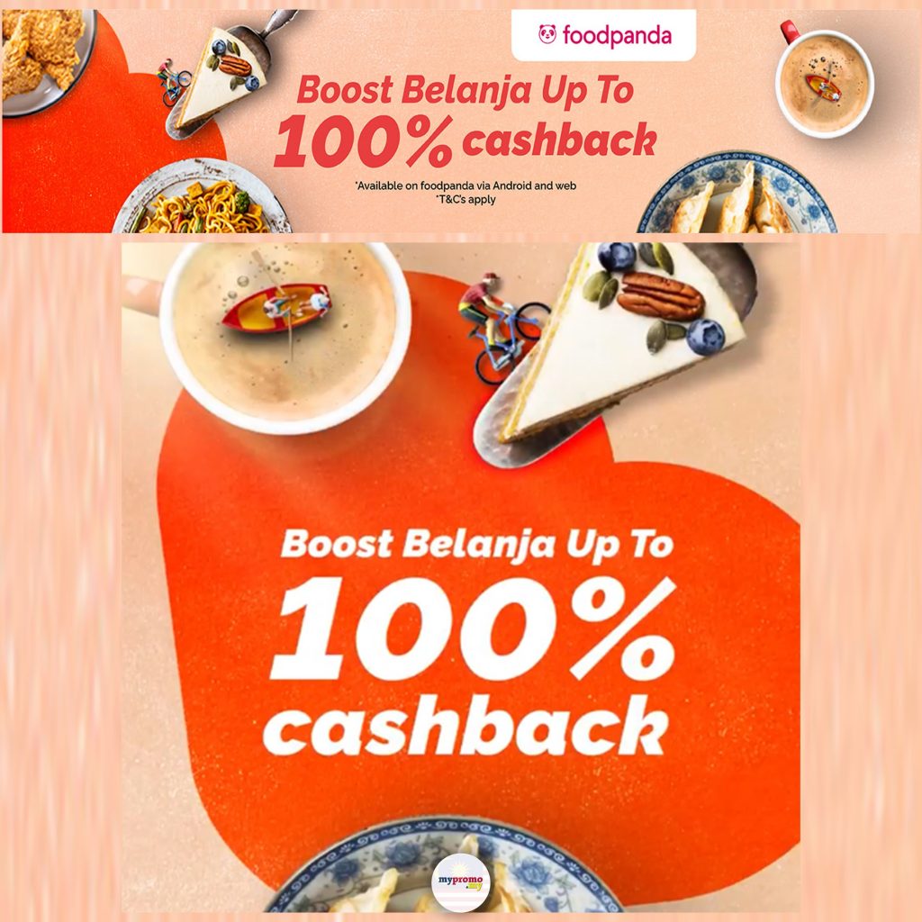 foodpanda x Boost Belanja 100% Cashback