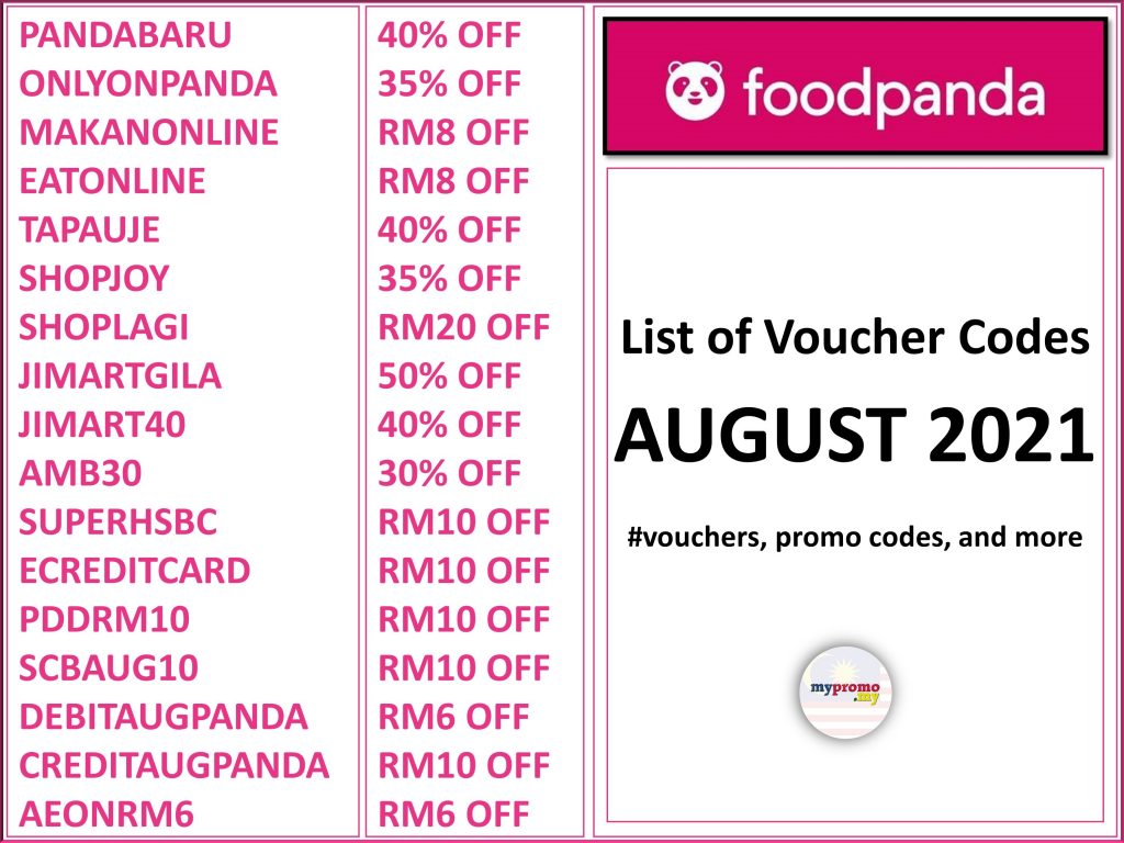 Food Panda August 2024 Voucher - Vevay Donelle