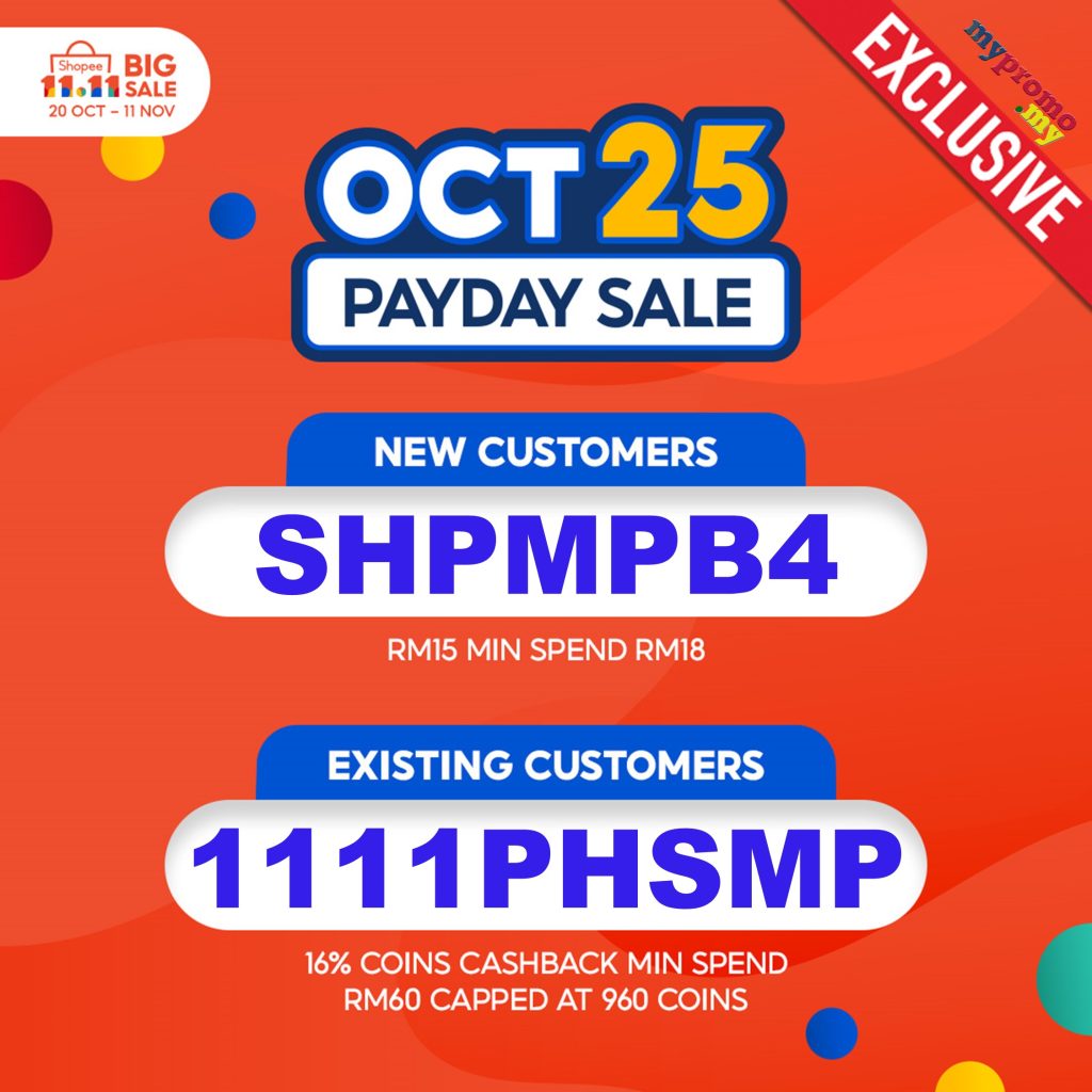 Shopee 11.11 Sale x mypromo.my Exclusive Vouchers