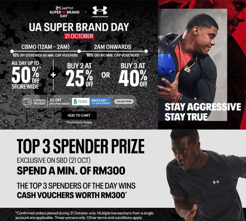LazMall Super Brand Day x Under Armour