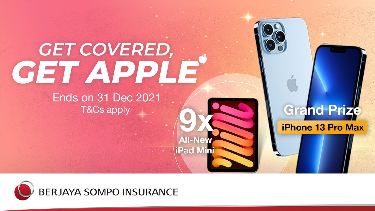 Berjaya Sompo: Get 10% OFF + Chance to Win Apple Products Worth 