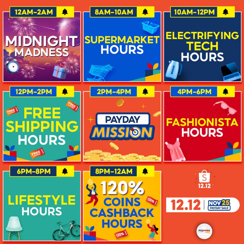 Shopee 12.12 Birthday Sale Payday Sale - Timeline