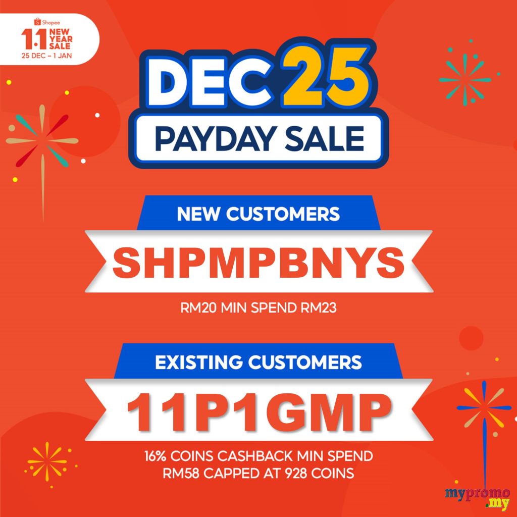  1.1 Shopee New Year Sale | Promo Codes