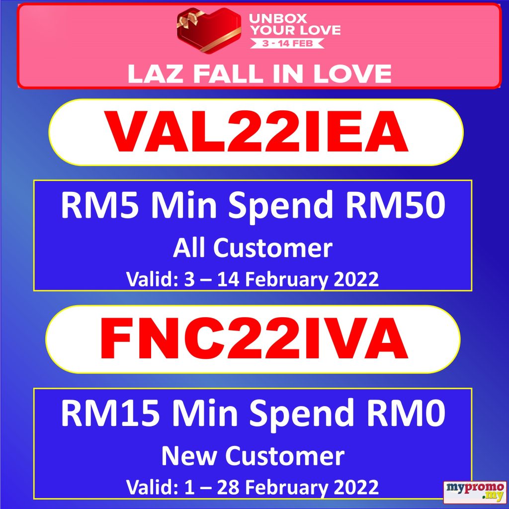 Lazada Exclusive Vouchers for Valentine's Day Sale