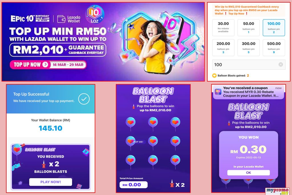 Lazada Birthday Sale x Wallet Top Up