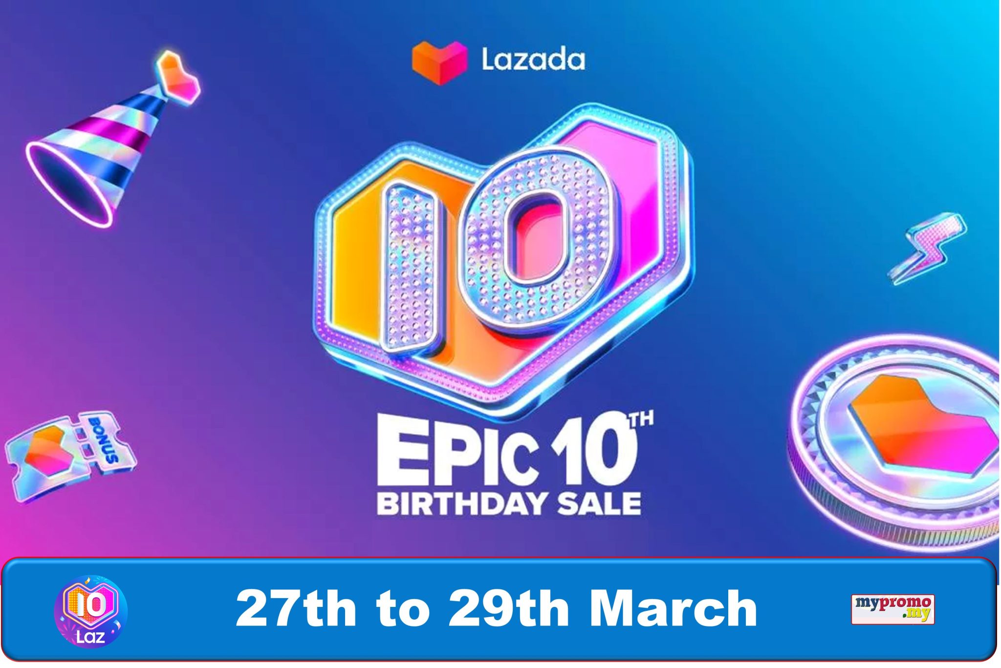 Lazada Birthday Sale Exclusive Vouchers Mypromo My   Lazada Birthday Sale 2048x1368 