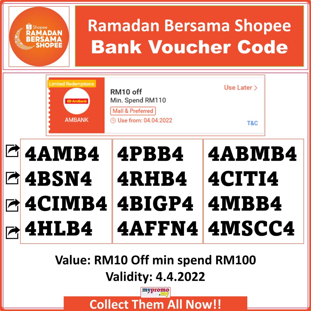 Ramadan Bersama Shopee 4.4 Sale Bank Voucher