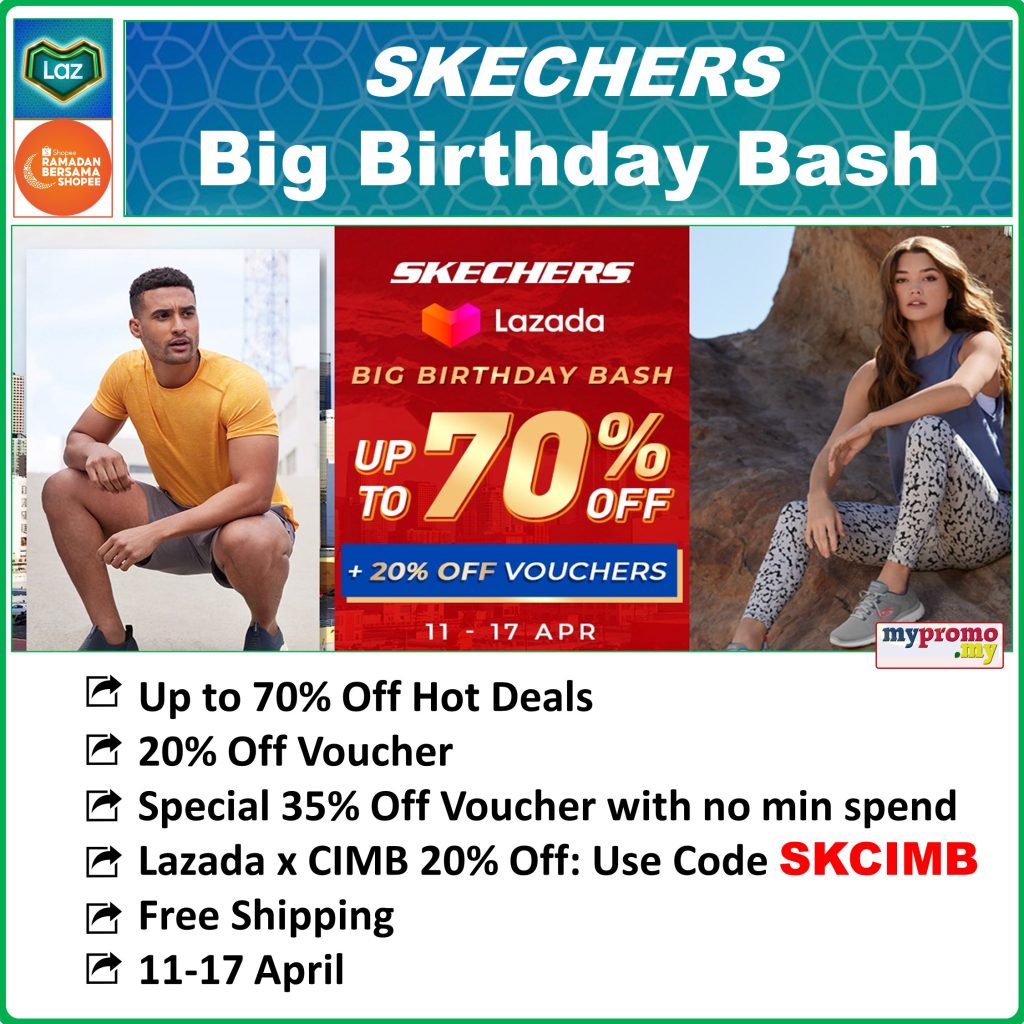 SKECHERS x Big Birthday Bash on Shopee & Lazada